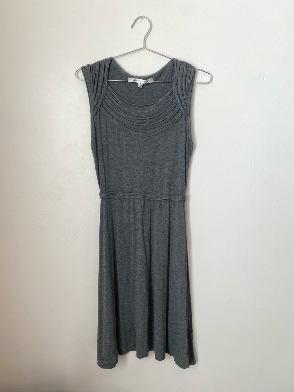 Vintage Max Studio Grey Midi Dress Women's Medium Y